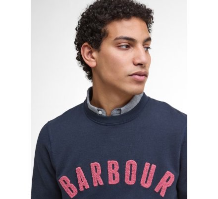 Sweat PREP Logo Crew Neck navy rose BARBOUR