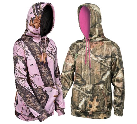 Pack 2 sweats femme MOSSY OAK  Rose et camouflage