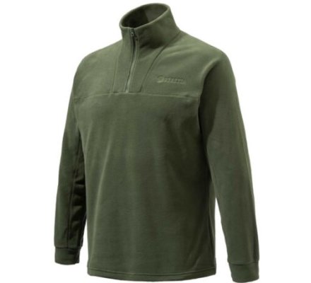 Sweat de chasse polaire zippé vert BERETTA