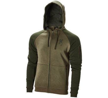 Sweat zippé Snapshot two tones vert BROWNING