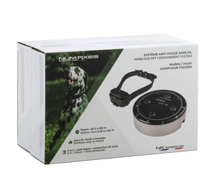 Système anti-fugue sans fil Canifugue FUG1034 avec borne + collier NUM’AXES