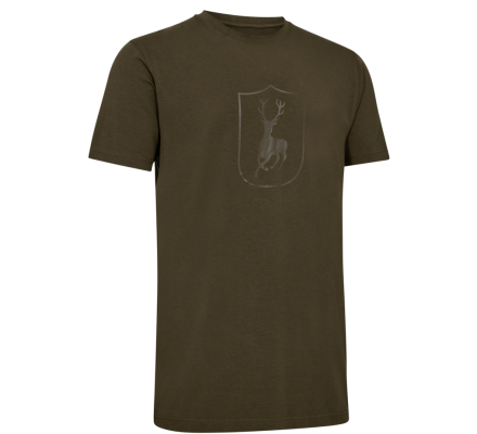 Tee-shirt Bambou kaki manches courtes logo DEERHUNTER