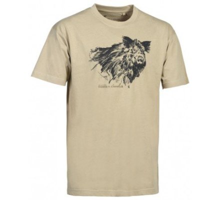 Tee-Shirt Sanglier beige VERNEY CARRON