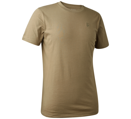 Tee-shirt à manches courtes dessin cerf beige Deerhunter