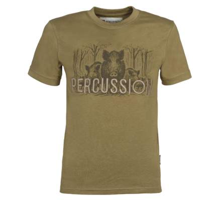 Tee-shirt enfant Sanglier beige PERCUSSION