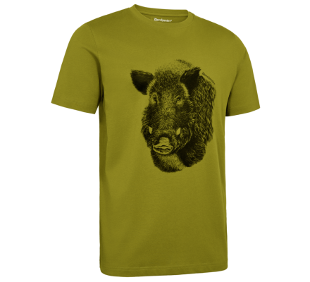 Tee-shirt sanglier manches courtes vert DEERHUNTER
