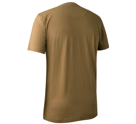 Tee-shirt marron manches courtes logo Deerhunter