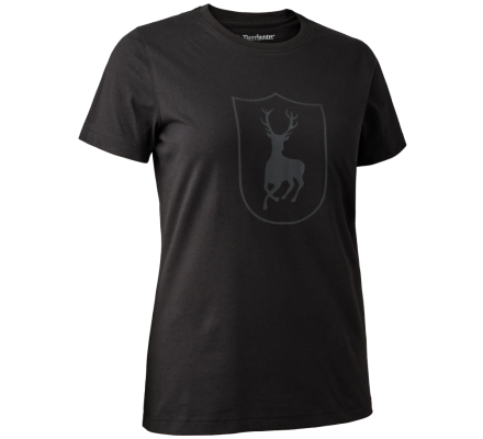 Tee-shirt femme avec blason noir DEERHUNTER