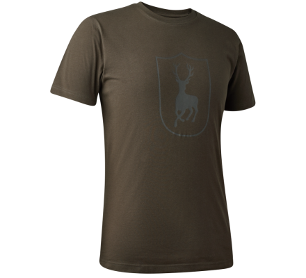 Tee-shirt vert manches courtes logo DEERHUNTER