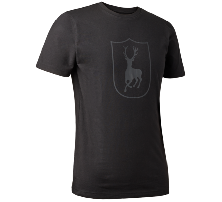 Tee-shirt noir manches courtes logo DEERHUNTER