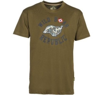 Tee-shirt enfant Wild Boar kaki PERCUSSION  