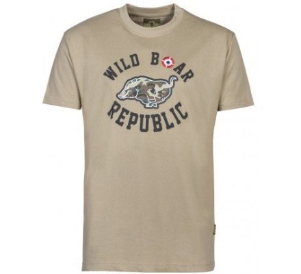 Tee-shirt Wild Boar beige PERCUSSION  
