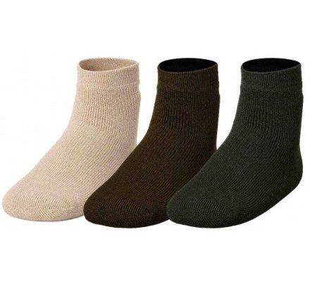 Pack 3 chaussettes vert/marron/beige TREELAND