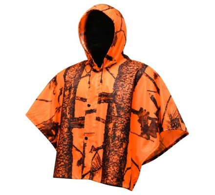 Pèlerine camouflage orange fluo mixte TREELAND