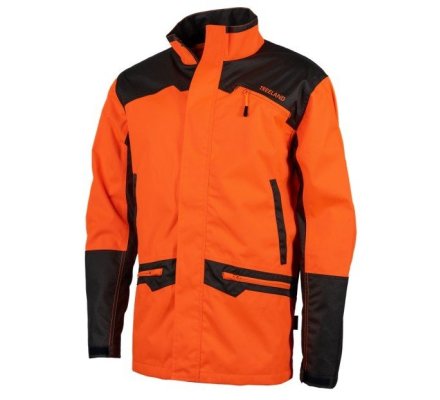 Veste de chasse anti-ronce resist JKT orange TREELAND