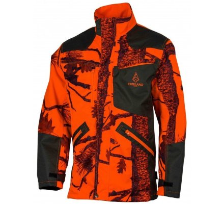 Veste de traque Wild Spirit camo orange Fire TREELAND