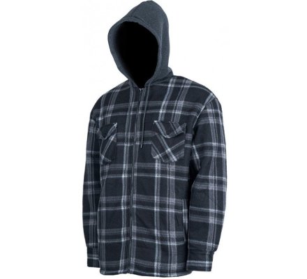 Chemise polaire carreaux Sherpa avec capuche TREELAND