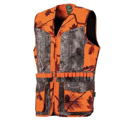 Gilet de chasse orange camo forest calibre 20 TREELAND