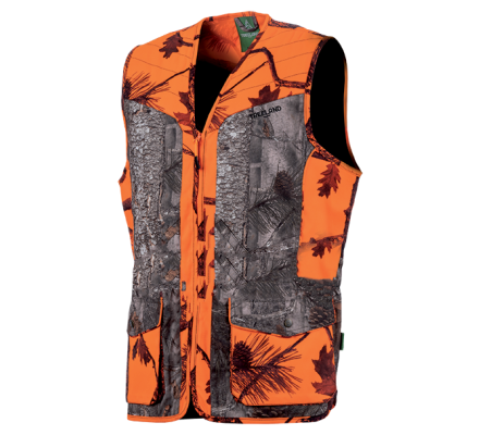 Gilet enfant orange camo TREELAND