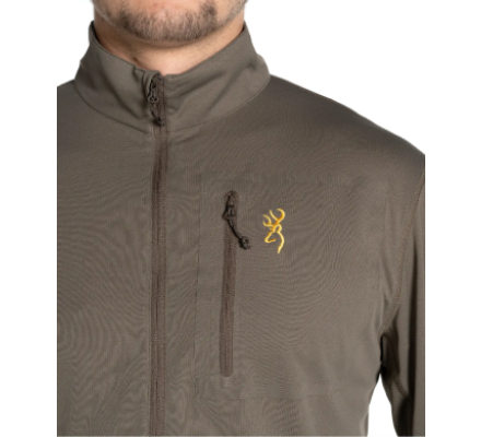 Tee-shirt léger début de saison marron BROWNING