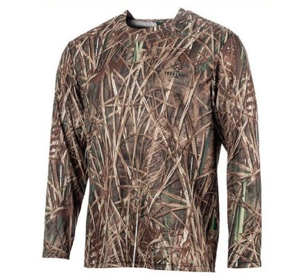 Tee-shirt manches longues camo roseaux TREELAND