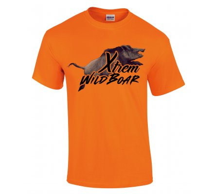 Tee-shirt sanglier orange fluo XTREM WILDBOAR