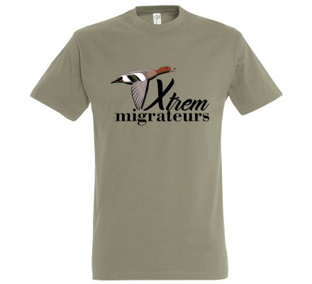 Tee-shirt canard siffleur kaki XTREM MIGRATEURS