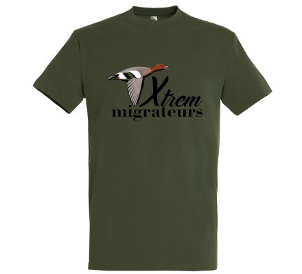 Tee-shirt siffleur vert XTREM MIGRATEURS