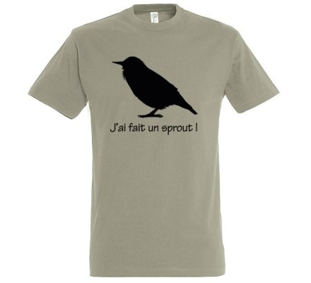 Tee-Shirt manches courtes SPROUT Gris XTREM MIGRATEURS