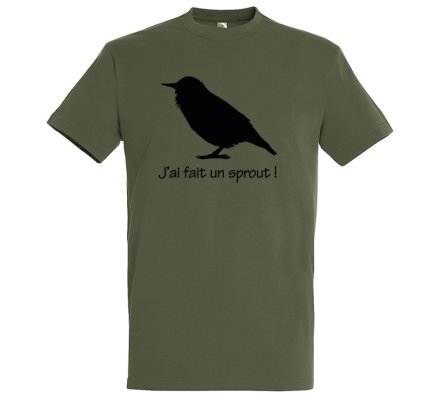 Tee-Shirt manches courtes SPROUT kaki XTREM MIGRATEURS