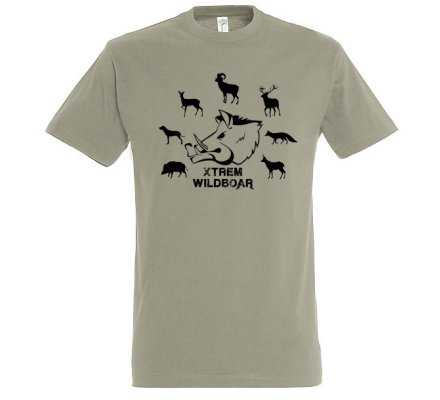 Tee-shirt kaki espèces gibiers XTREM WILDBOAR