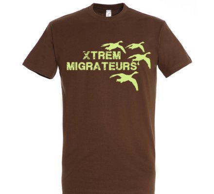 Tee-shirt marron oies XTREM MIGRATEURS