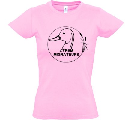 Tee-shirt femme Xtrem Migrateurs rose