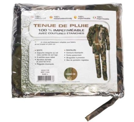 Tenue de pluie camouflage PERCUSSION