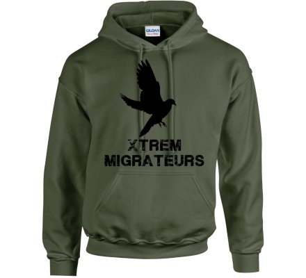 Sweat kaki pigeon XTREM MIGRATEURS