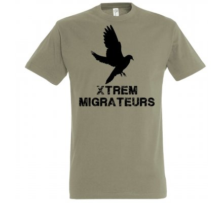 Tee-shirt gris pigeon XTREM MIGRATEURS