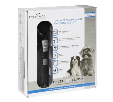 Tondeuse électrique sans fil pour chiens EYENIMAL 