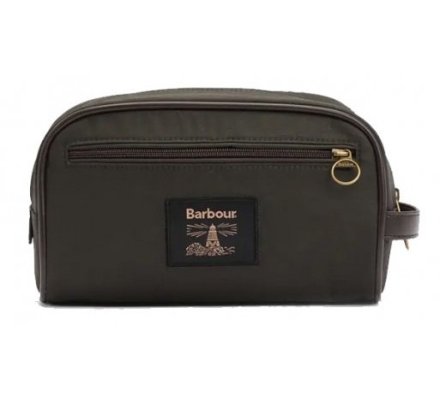 Trousse de toilette wax Olive BARBOUR