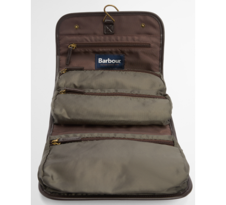Trousse de toilette à suspendre olive BARBOUR