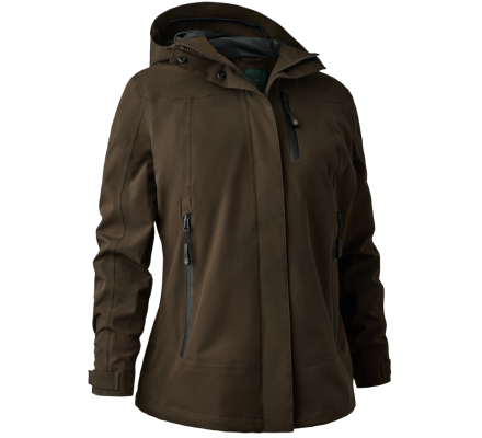 Veste Shell Sarek avec capuche Femme kaki DEERHUNTER