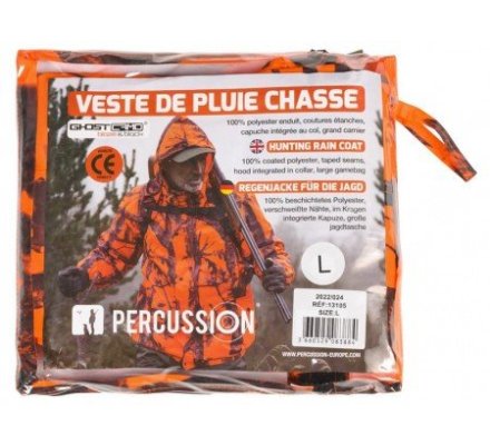 Veste de pluie GhostCamo orange B&B PERCUSSION