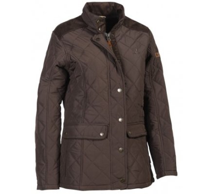 Veste matelassée femme Edinburgh marron PERCUSSION