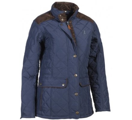 Veste matelassée femme Edinburgh bleue PERCUSSION