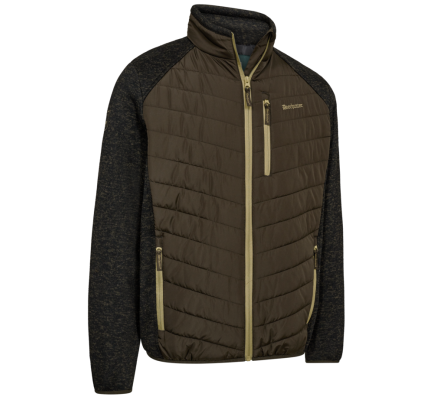 Veste matelassée et tricot Moor marron DEERHUNTER