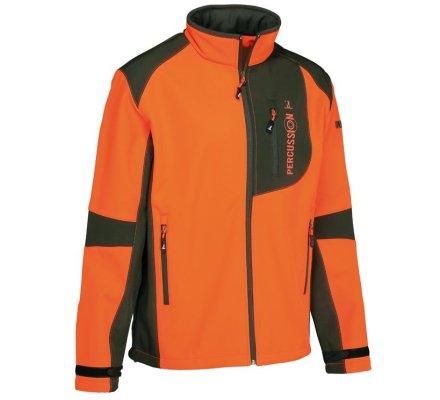 Veste softshell orange PERCUSSION