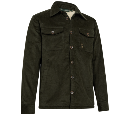 Veste en velours côtelé doublée sherpa kaki DEERHUNTER