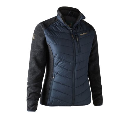 Veste femme bimatière bleue lady caroline DEERHUNTER