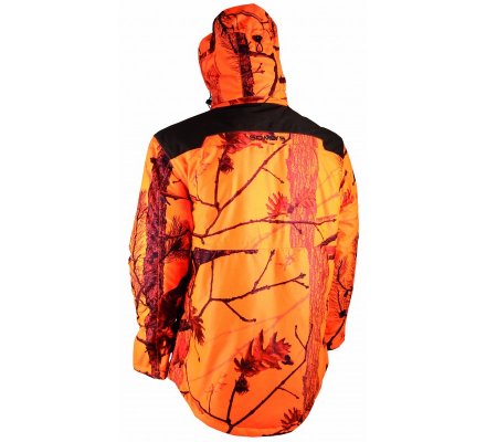 Veste de chasse matelassée camouflage orange Fire SOMLYS