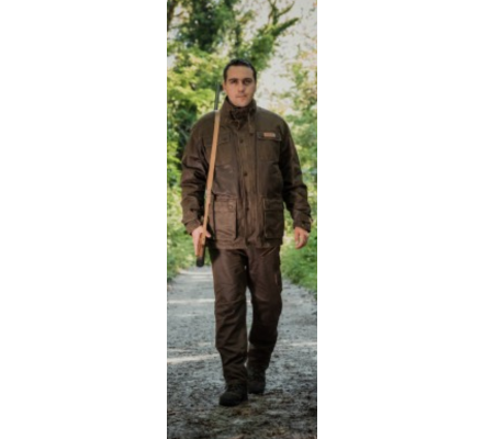 Veste de chasse Sologne cuir vieilli SOMLYS