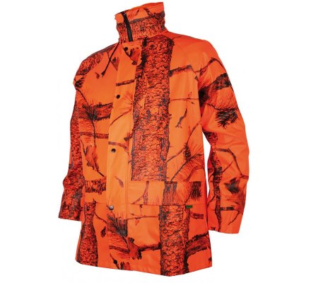 Veste de pluie enfant imperméable camo orange Treeland